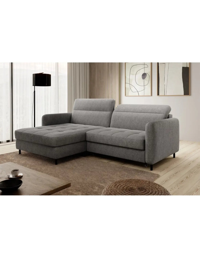 Divano ad angolo collezione GOUMSI colore Grigio melange