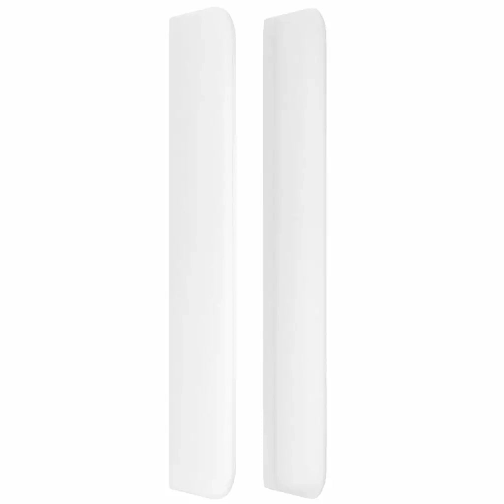 Testiera ad Orecchio Bianco 83x16x118/128 cm in Similpelle