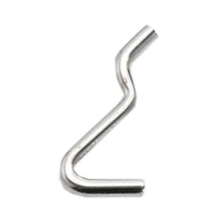 GANCIO PER PANNELLO FORATO TIPO 'N.1' 15x31 mm - 200 pezzi