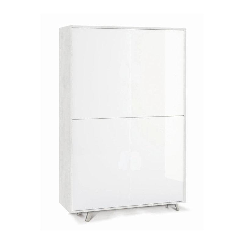 Mobile 4 Ante Kit Ossido Bianco cm 108x41x161h - Sarmog