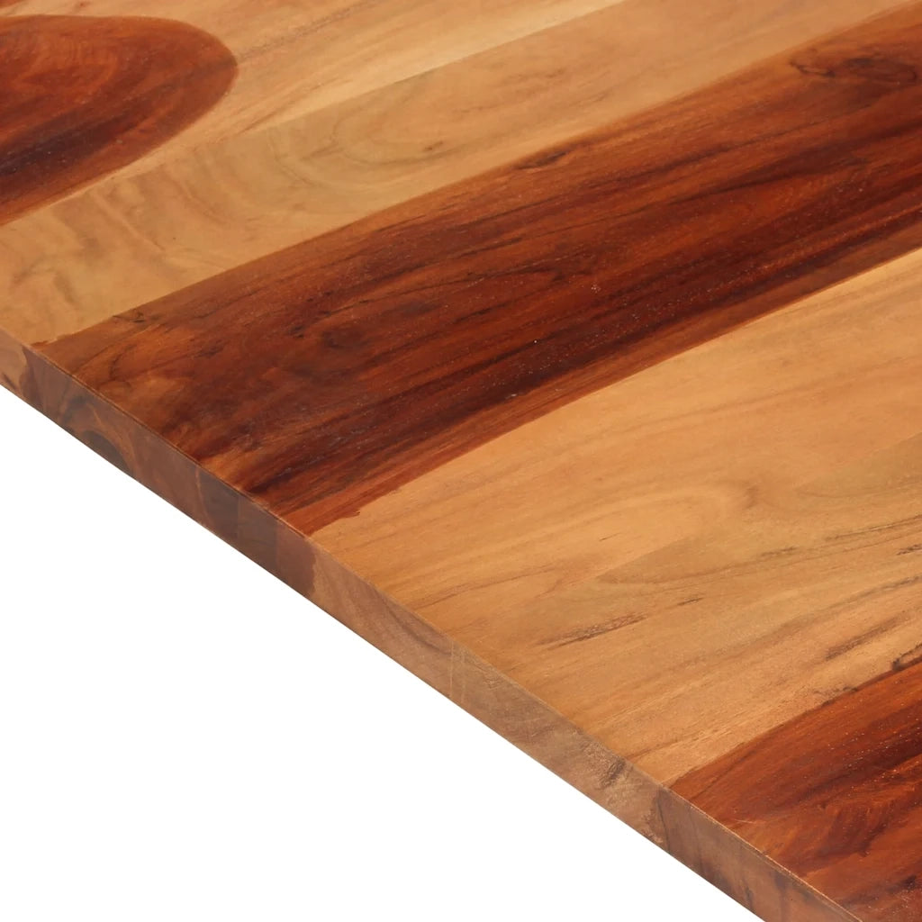 Piano Tavolo in Legno Massello di Acacia 25-27 mm 70x80 cm 285996