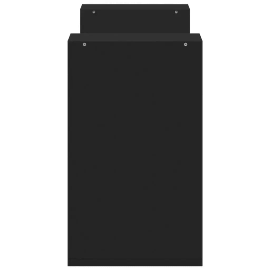 Mobili Porta TV 2 pz Neri 75x30x50 cm in Legno Multistrato
