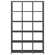 Mobile per 15 Scatole a Cubo Grigio 103x30x107,5 cm in Tessuto 322620