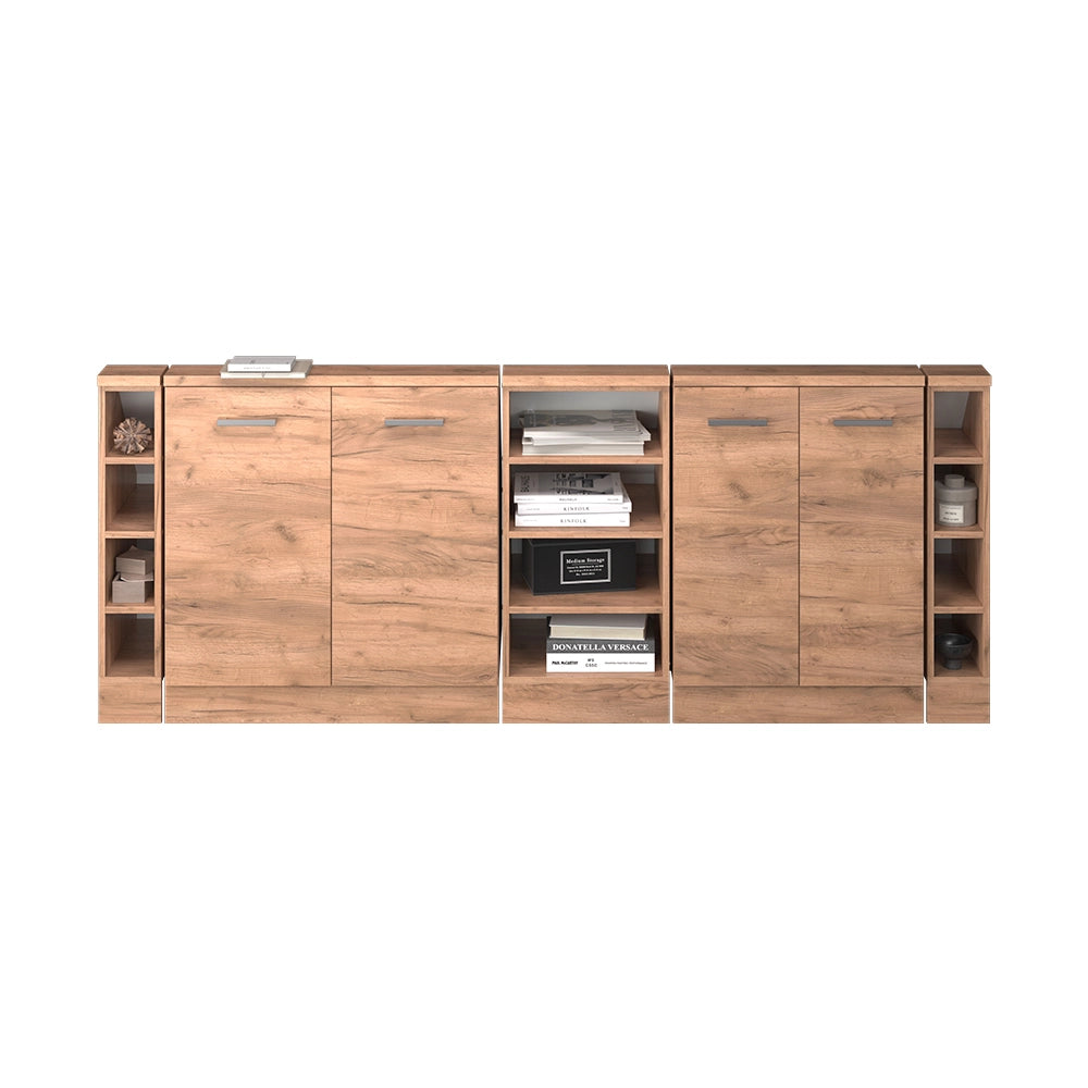 Set di mobili sottotetto Rion Rovere dorato/Rovere dorato Set di 5 Vicco
