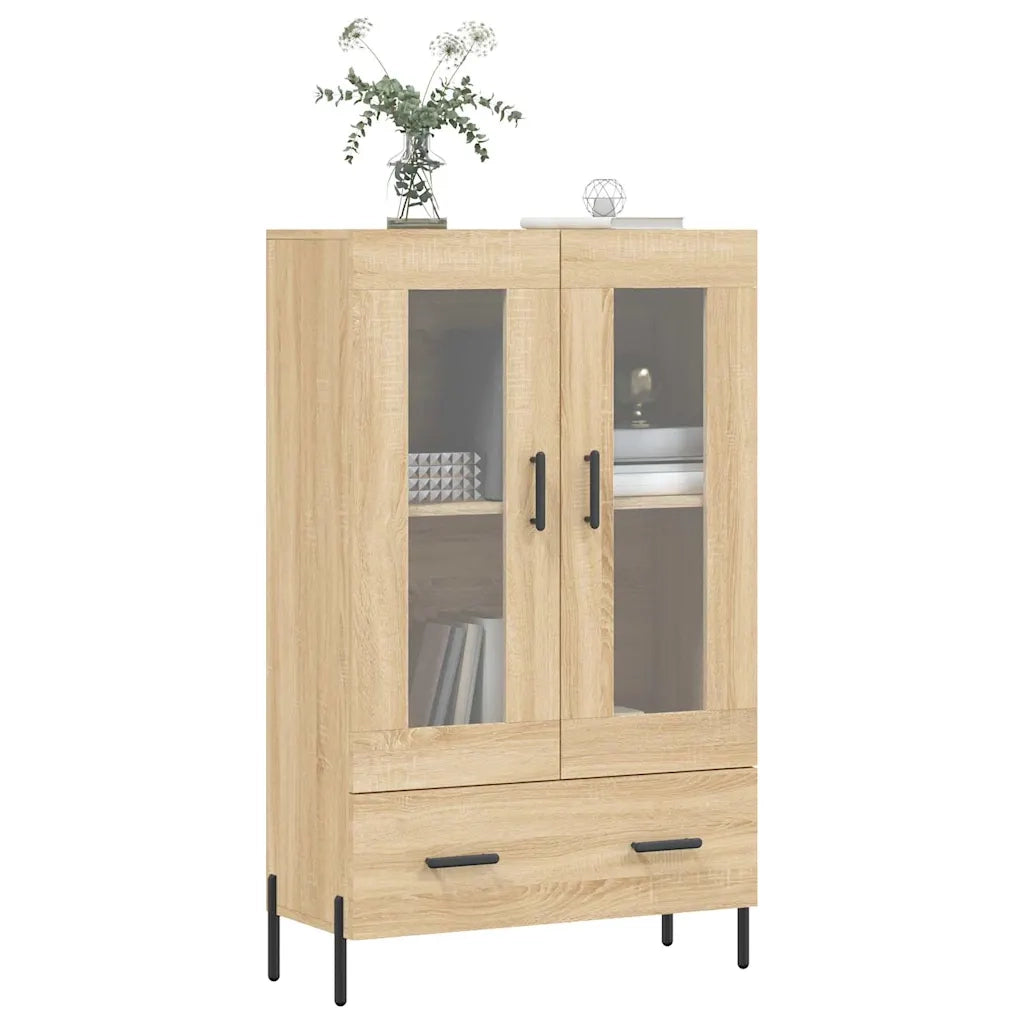 Credenza-Buffet-Armadio da cucina Rovere Sonoma 69,5x31x115 cm in Legno Multistrato 702186