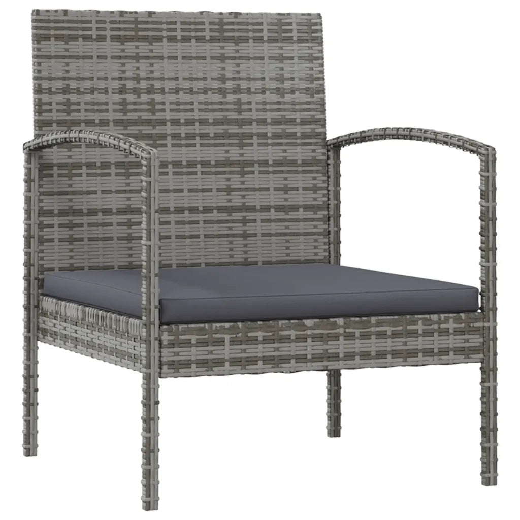 Set Divani da Giardino 16 pz con Cuscini in Polyrattan Grigio cod mxl 45882