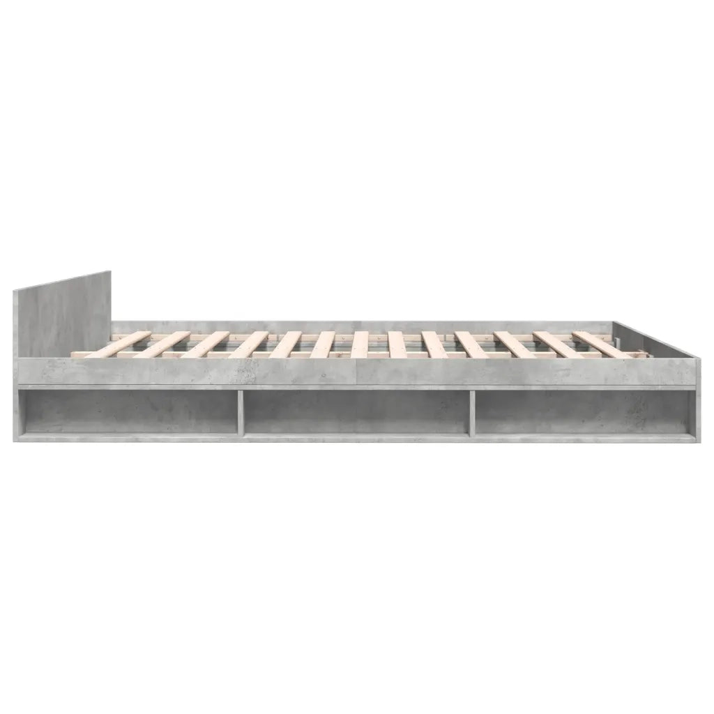 Giroletto Cassetti Grigio Cemento 200x200 cm Legno Multistrato