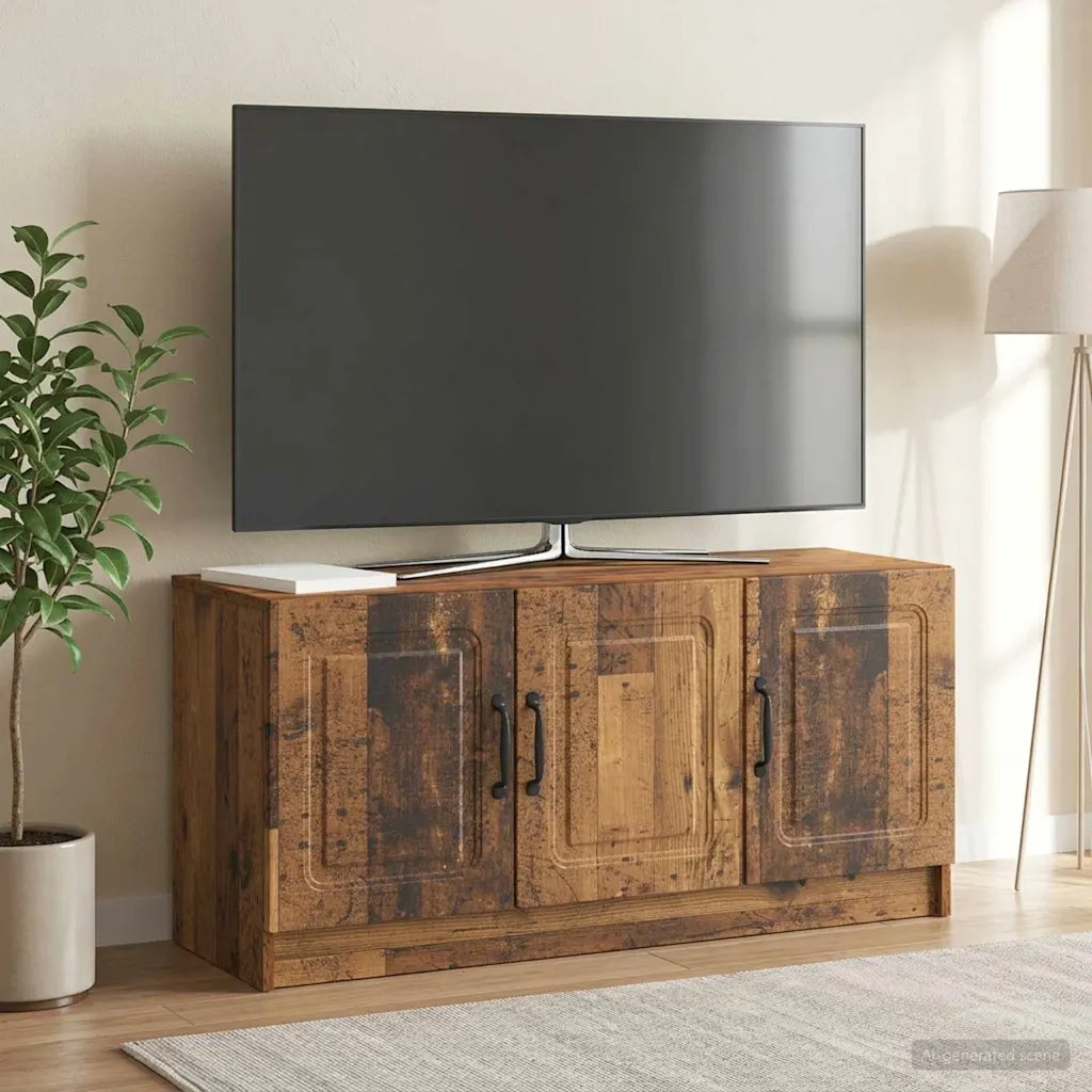 Mobile TV Legno antico 99 x 34,5 x 47 cm Legno ingegnerizzato 895873
