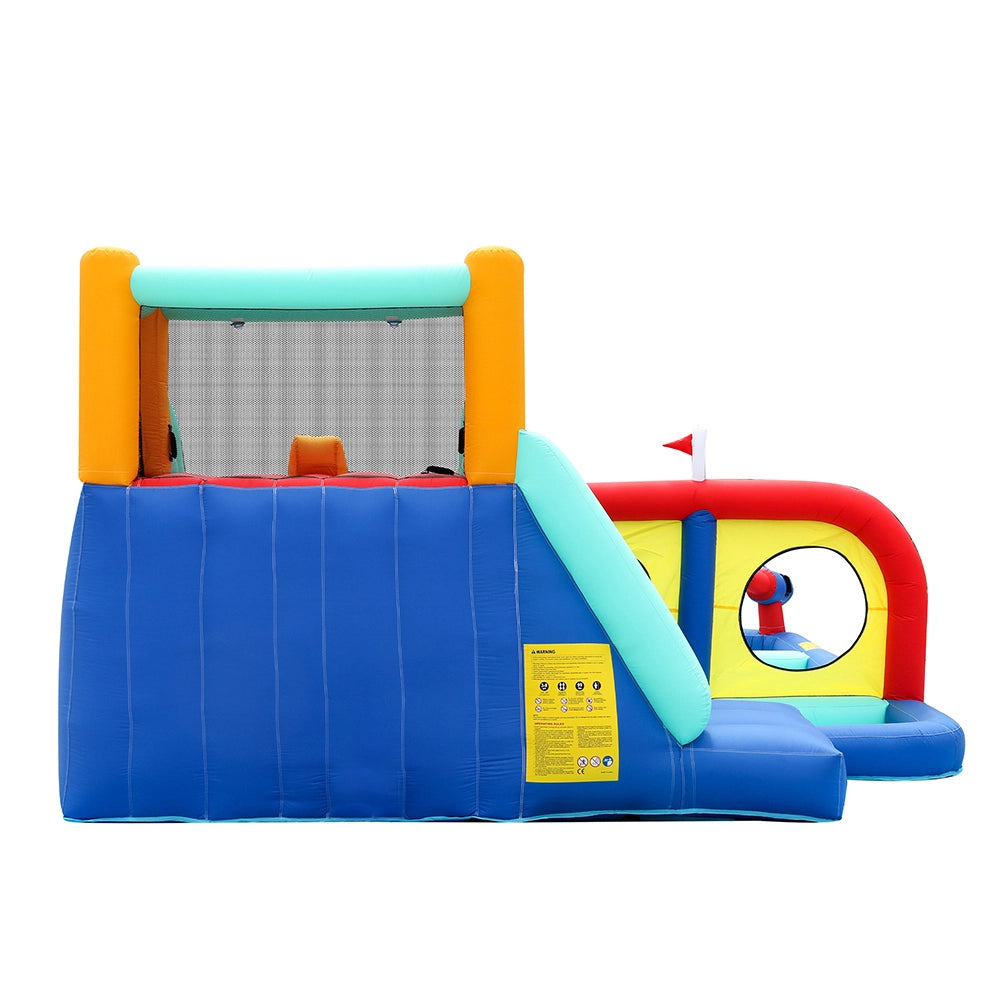 Set da gioco per bambini - Xylo - Scivolo doppio, pistole ad acqua, parete per arrampicata