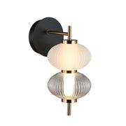 Applique decorativa TESTA Italux LED 8W 3000K vetro nero
