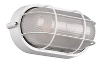 Plafoniera da Esterno Attacco E27 in Alluminio Bianco Opaco