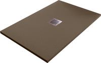 Piatto Doccia in Pietra 75x90 cm Bonussi Ardesia Stone Central Marrone