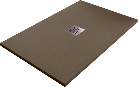 Piatto Doccia in Pietra 80x100 cm Bonussi Ardesia Stone Central Marrone