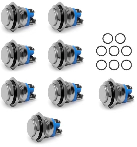 8 Stuks Druknopjes Acqua Resistenti per Varie Applicazioni