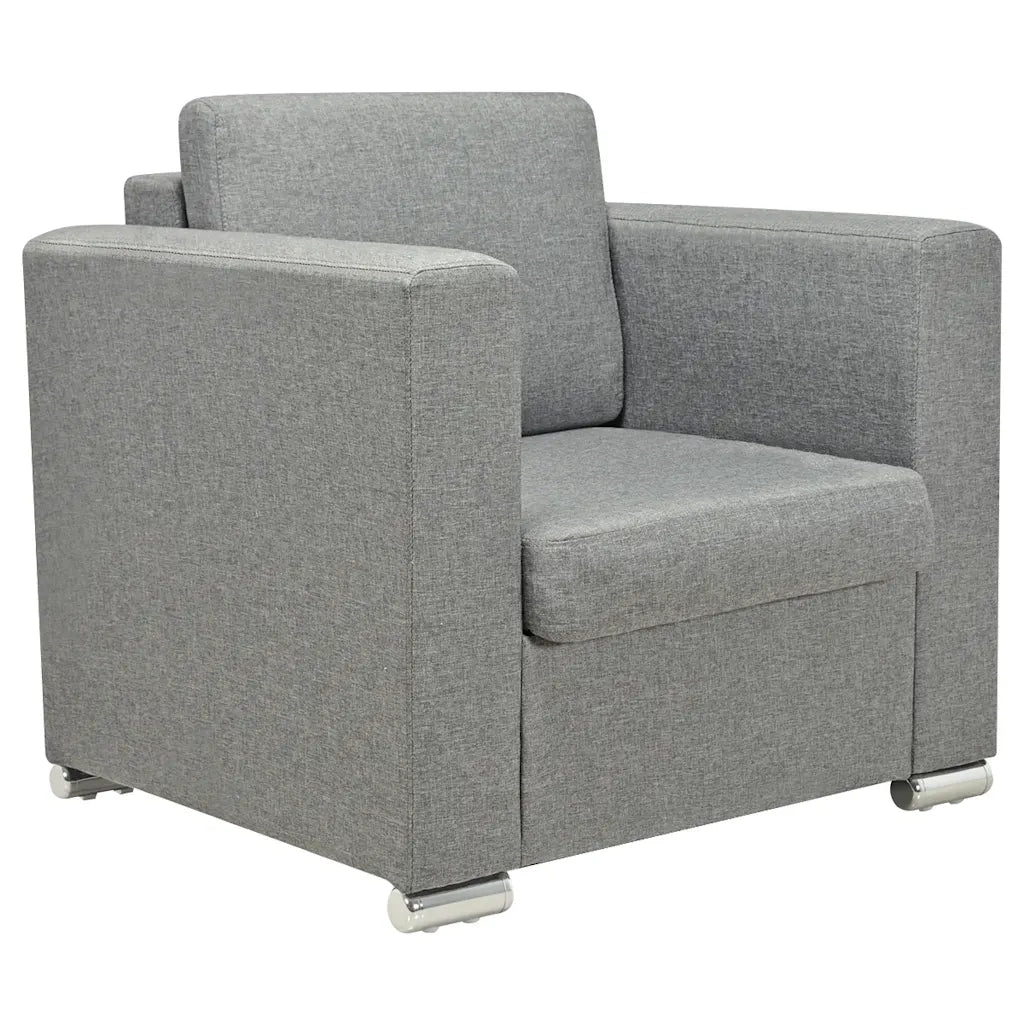 Poltrona Grigio Chiaro in Tessuto cod mxl 27366