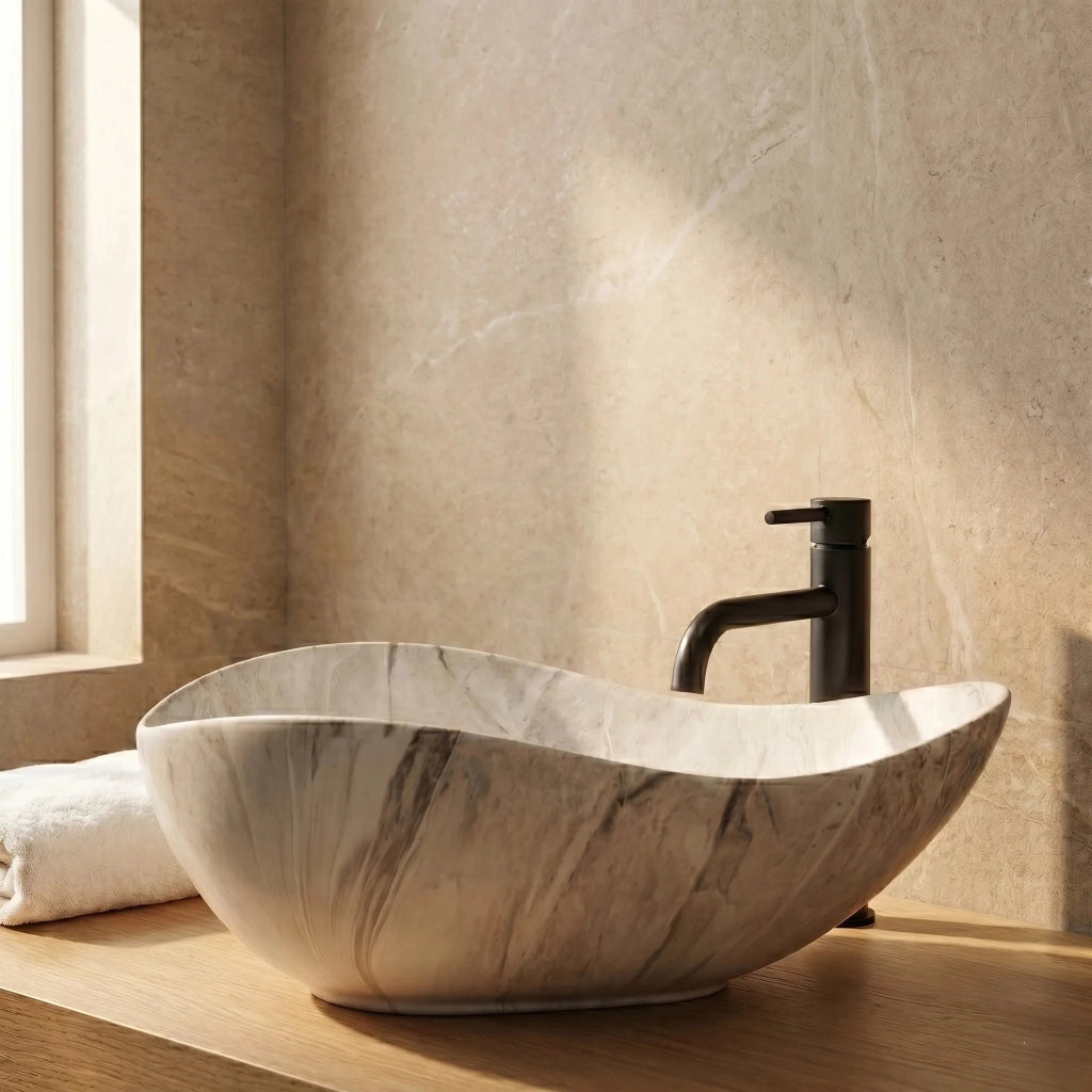 Lavabo Da Appoggio Rea Dora Stone