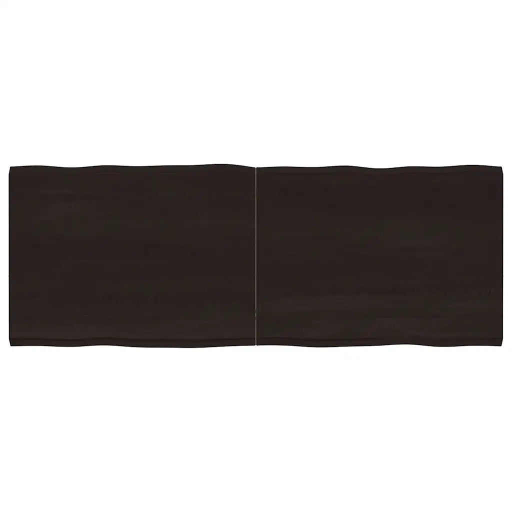 Piano Tavolo Marrone Scuro 160x60x(2-4)cm Rovere Non Trattatocod mxl 103398