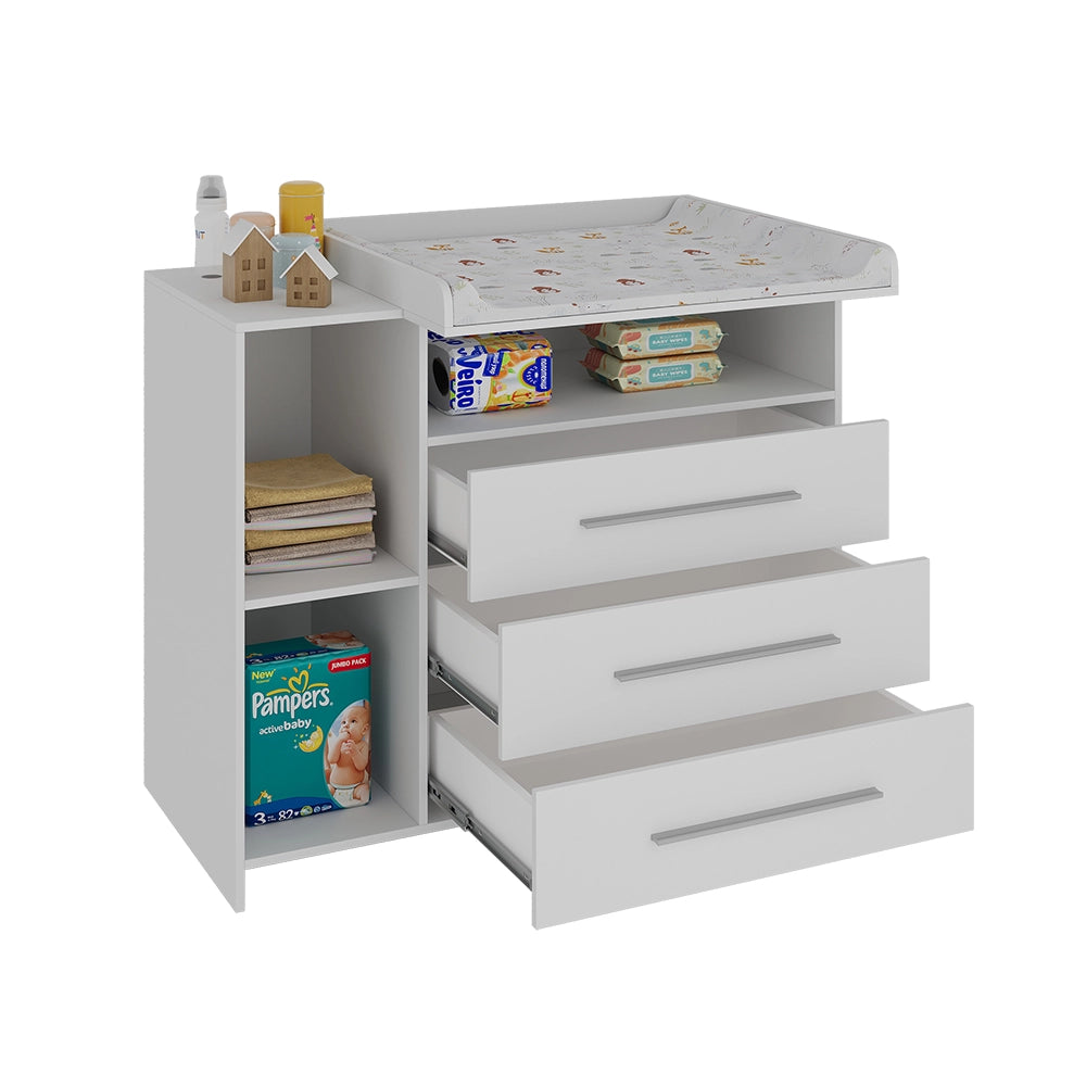 Vicco Fasciatoio Bianco 110 x 93.5 cm con fasciatoio