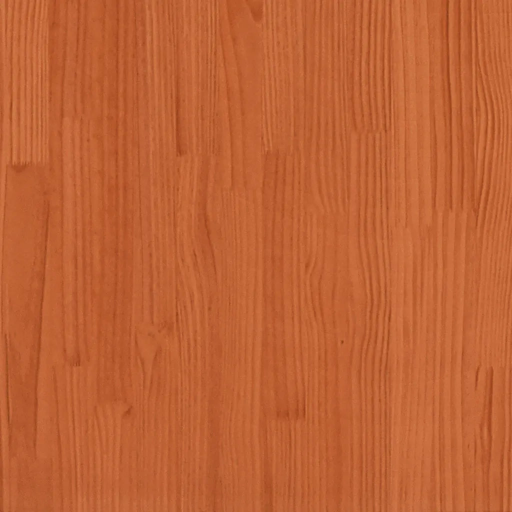 Testiera | Testata Marrone Cera 135 cm in Legno Massello di Pino
