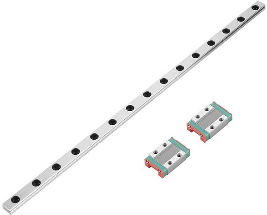 Guida Lineare Professionale - Rail MGN9B - 300 mm - 2 pezzi - Alta Qualità - Adatto per Macchina CNC