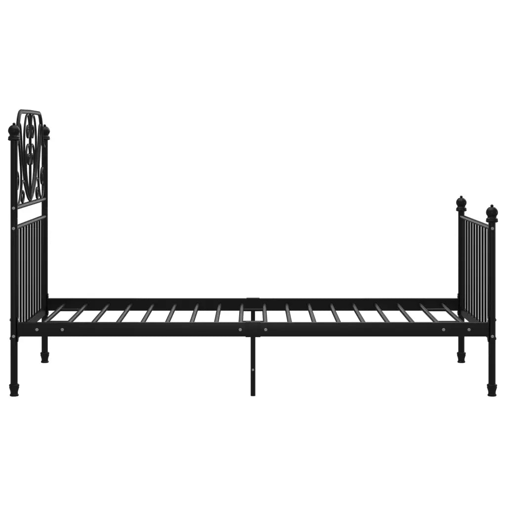Giroletto Nero in Metallo 90x200 cm 324841