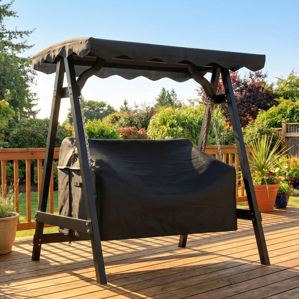 Copertura per Altalena da Giardino 2 Posti ¨C zephmum ¨C Grigio 420D Oxford