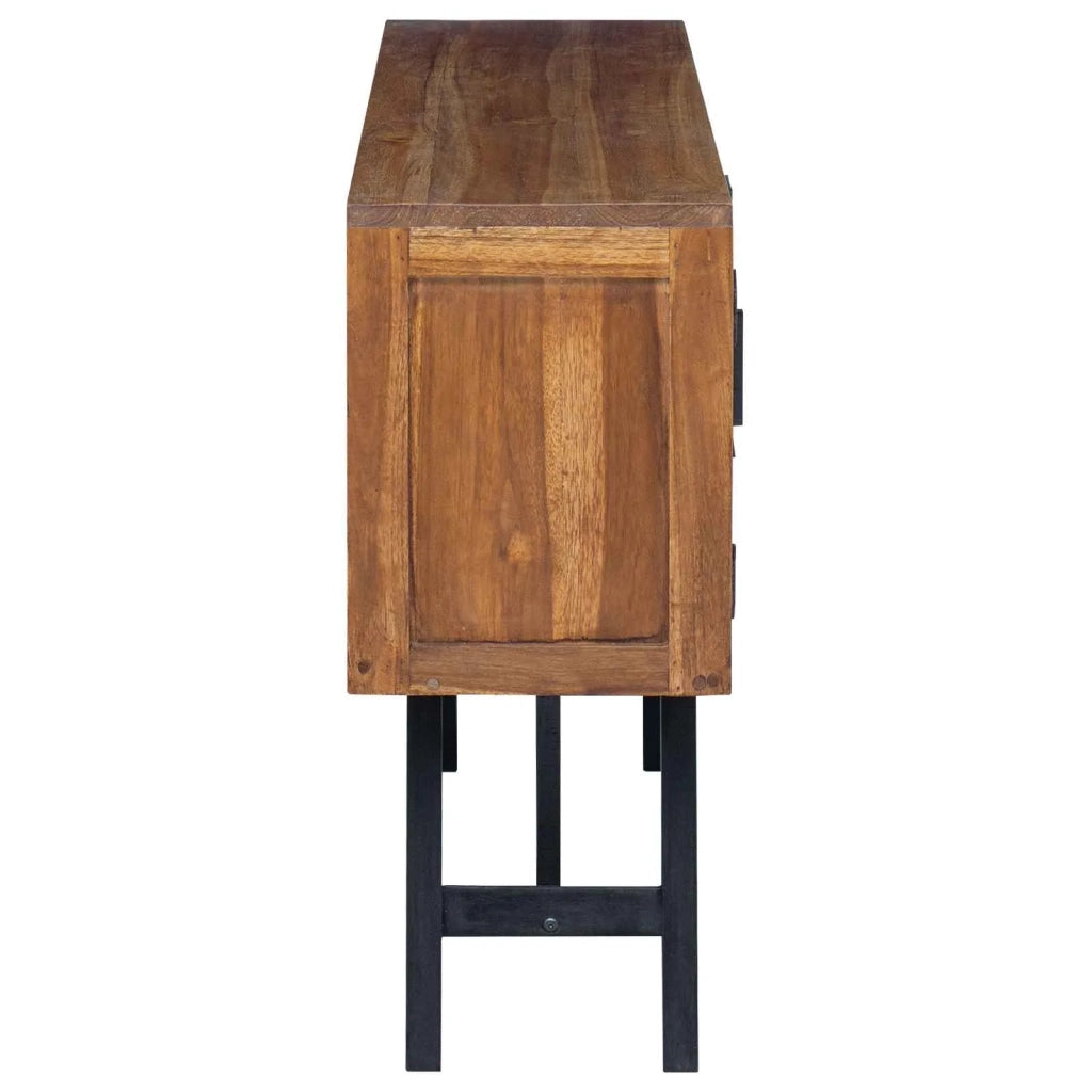 Supporto TV Naturale 110 x 30 x 75 cm Legno di teak solido 42017954