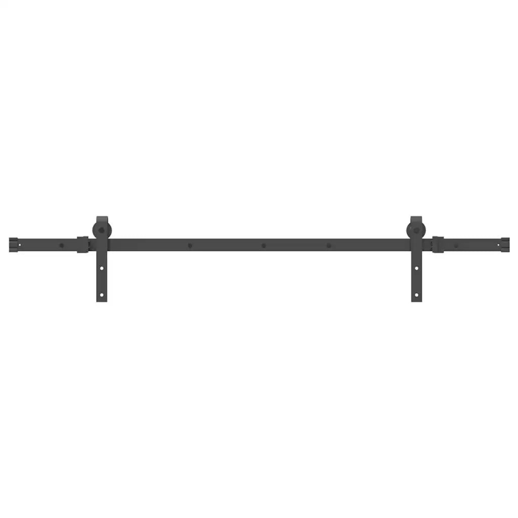 Kit di Binari per Porte Scorrevoli 152,5 cm Acciaio Nero 4009710
