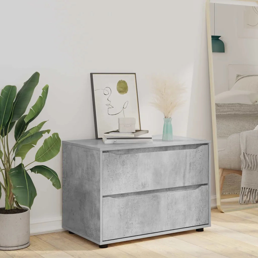Armadio Grigio cemento 80 x 48 x 57 cm Legno multistrato