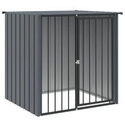 Cuccia per cani con tetto 110 x 103 x 109 cm acciaio zincato nero 02_0043513