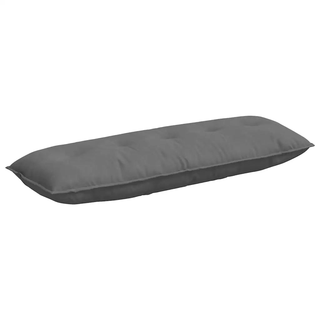 Cuscino per Schiena | Cuscino dorsale Grigio scuro 140 x 50 cm