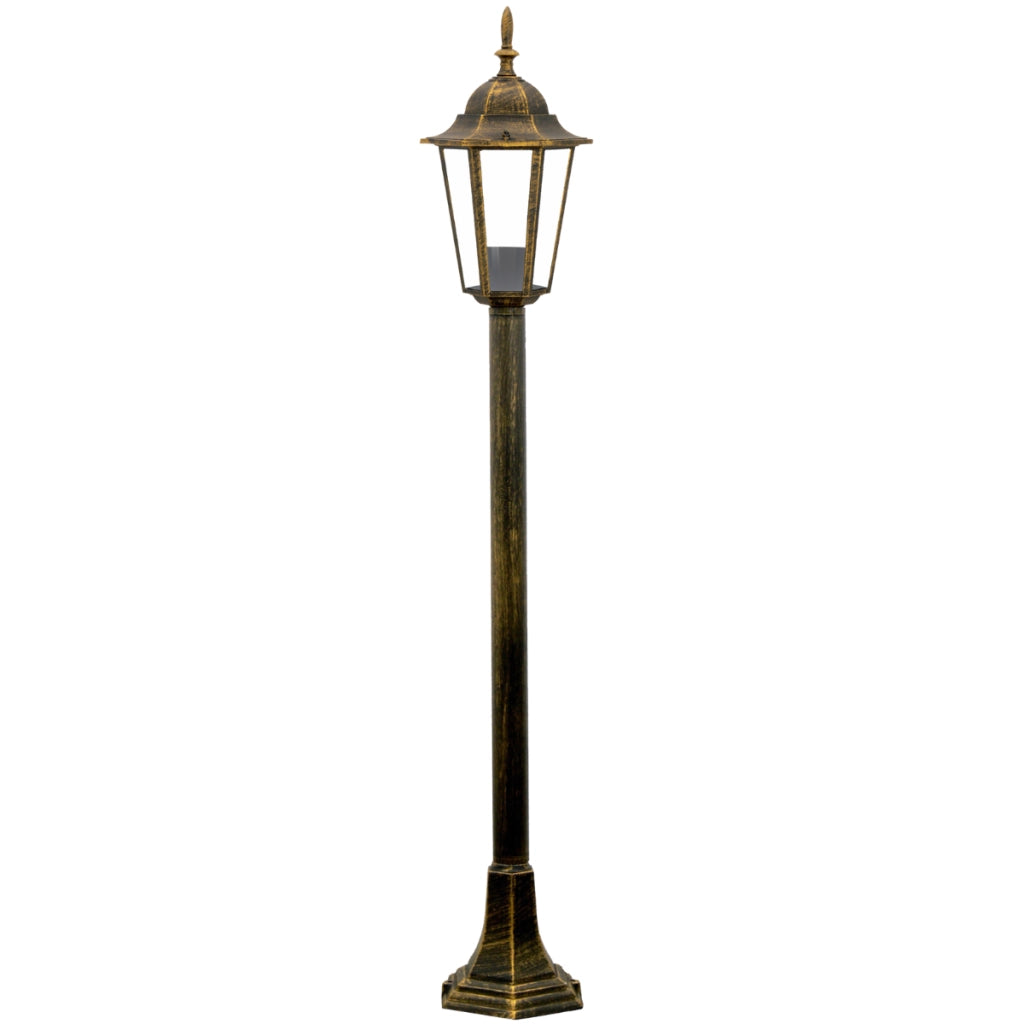 Lampione esterno Liguria 96,5 cm patina oro E27 Polux