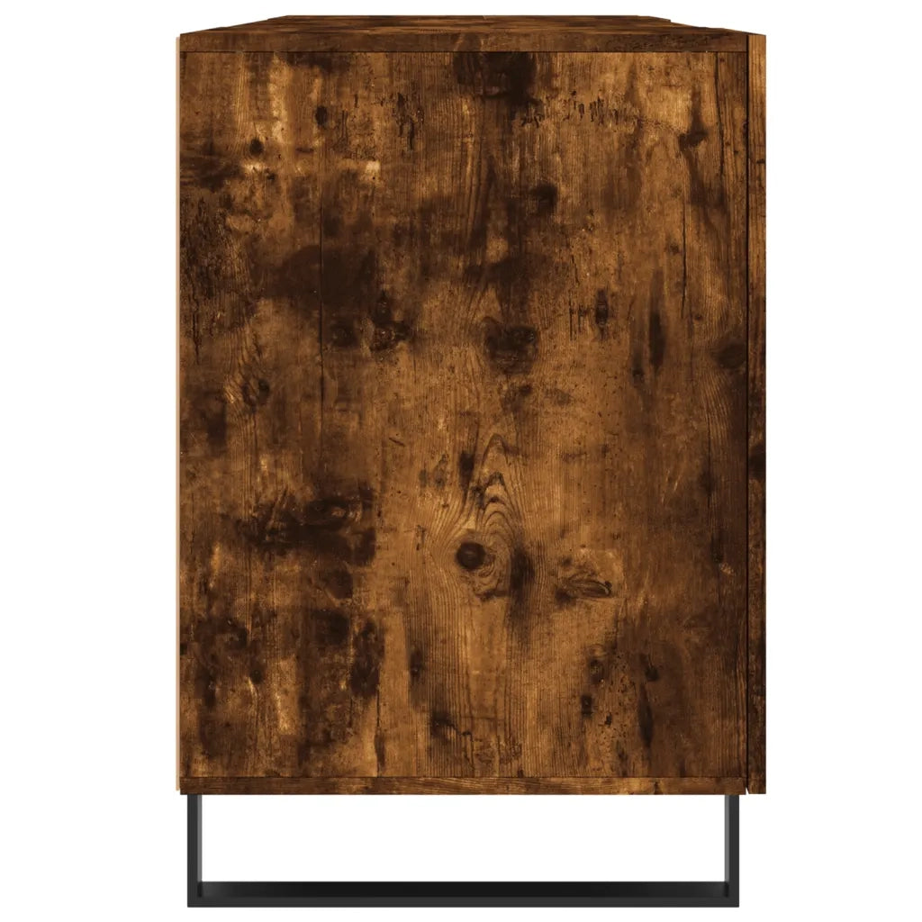 Scrivania | Tavolo da Ufficio Rovere Fumo 140x50x75 cm in Legno Multistrato