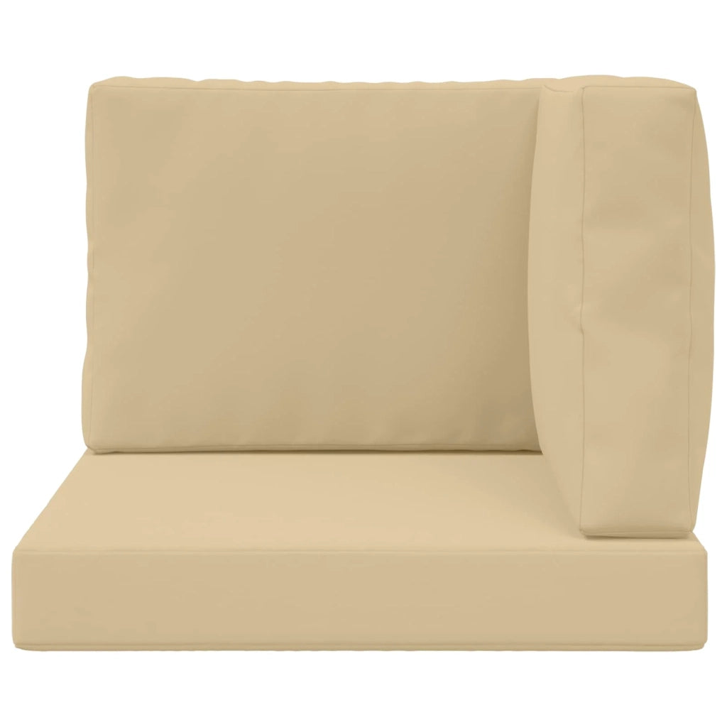 Cuscino per divano da esterno 3 pcs Beige Poliestere
