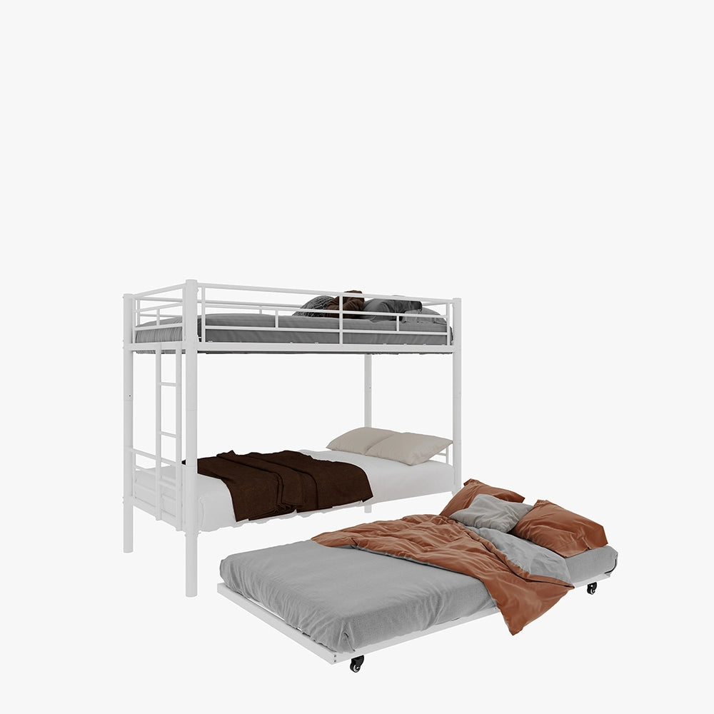 Letto metallico Twin Over Twin - Xylo - senza rete necessaria, sicuro