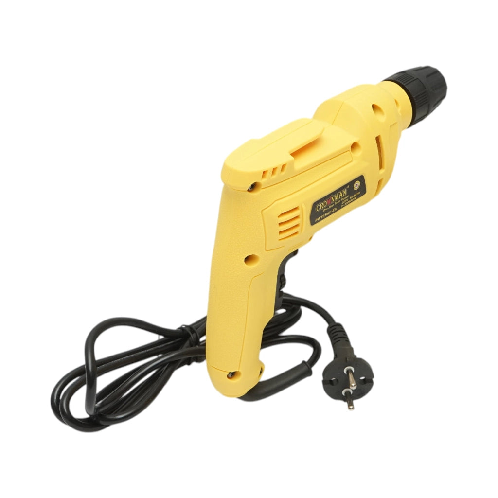 Trapano e cacciavite Crownman da 500 W, mandrino autoserrante da 10 mm, velocità 3300 giri/min