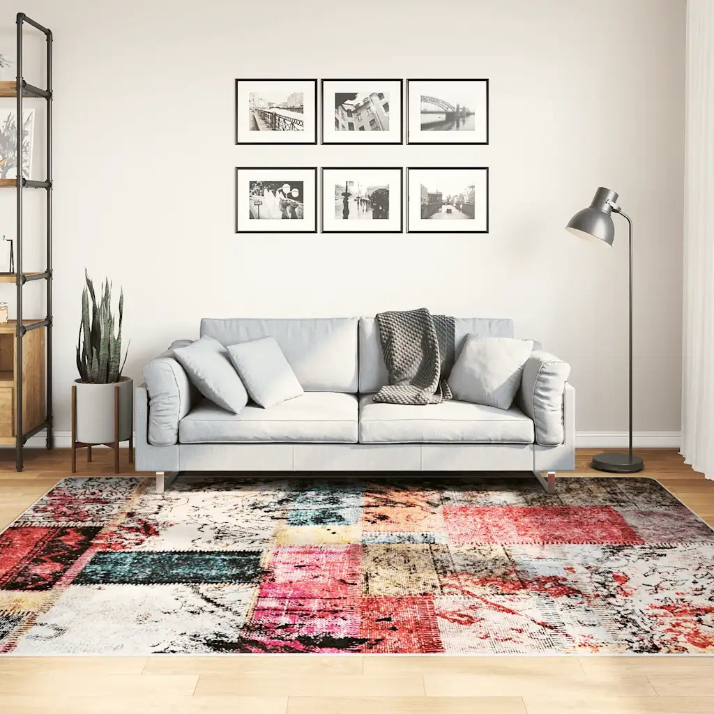 Tappeto Lavabile Patchwork 160x230 cm Multicolore Antiscivolo