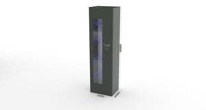 Vetrina 1 Anta 45x 34x162 cm Daiquiri Antracite Lucido