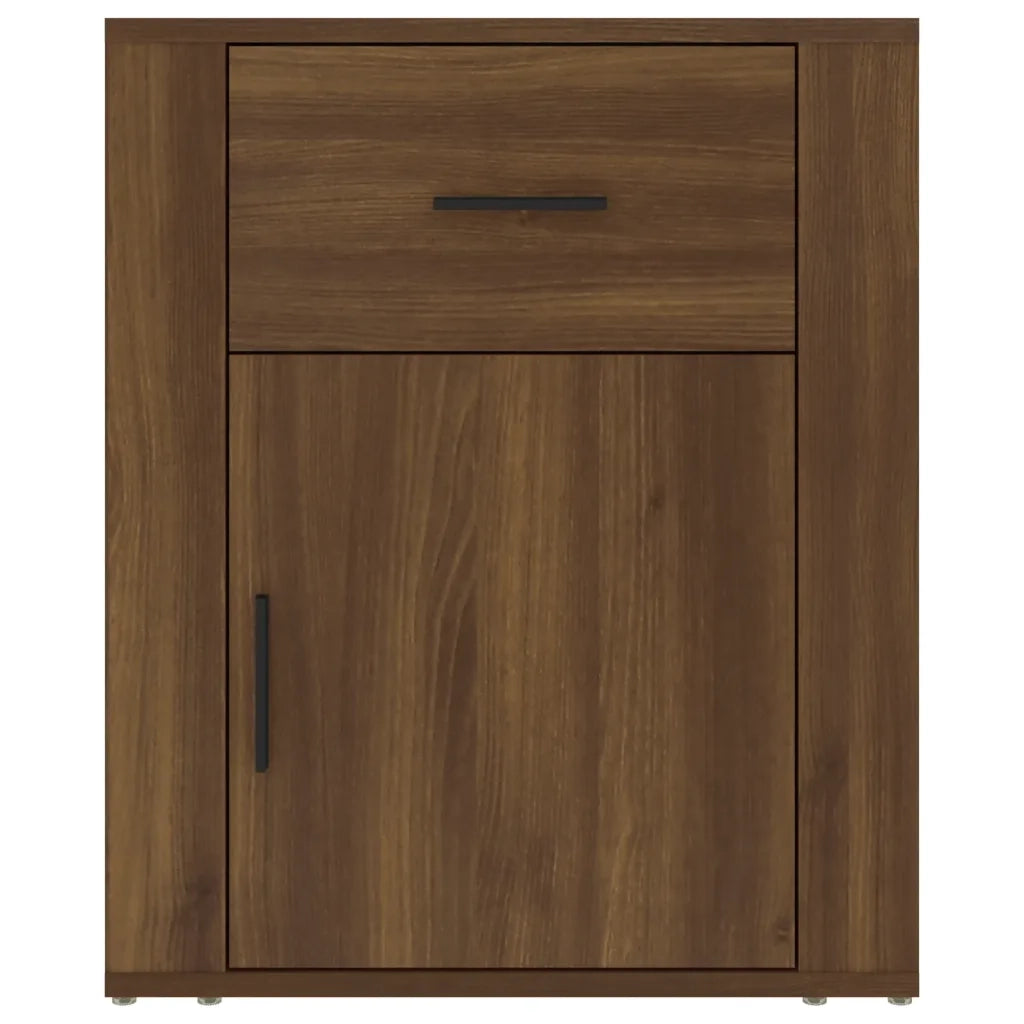 Comodino | Armadio da Notte | Mobiletto da notte Rovere Marrone 50x36x60 cm Legno Multistrato