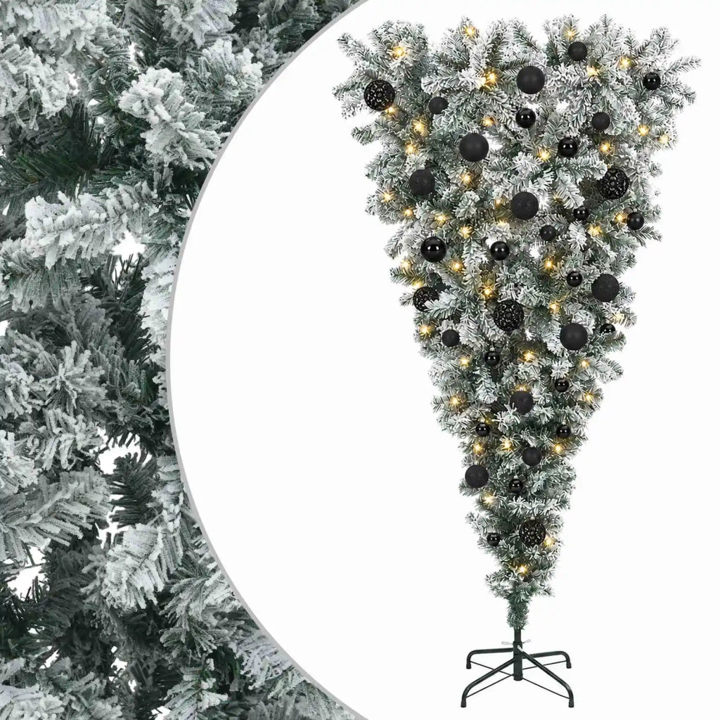 Albero di Natale artificiale rovesciato con rami snodati 150 cm 3460851