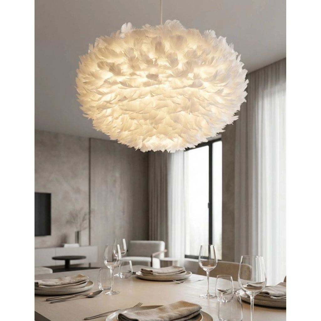 Lampada a Sospensione VKH76, Bianco, Metallo, 60x60x30 cm