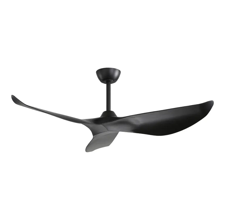 VENTILATORE DA SOFFITTO 132 cm Reversibile 6 Velocità ABS Nero