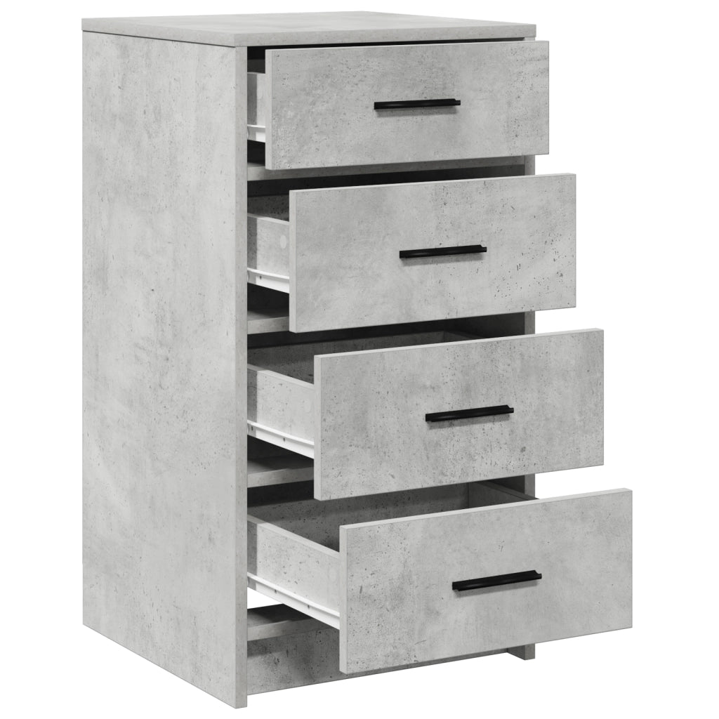 Sideboard Grigio Cemento 40x41x75 cm Legno Ingegnerizzato