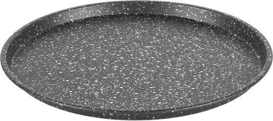 Piatto per Pizza in Acciaio Inox senza Incollaggio - 145 Pollici di Diametro - 1 cm di Altezza
