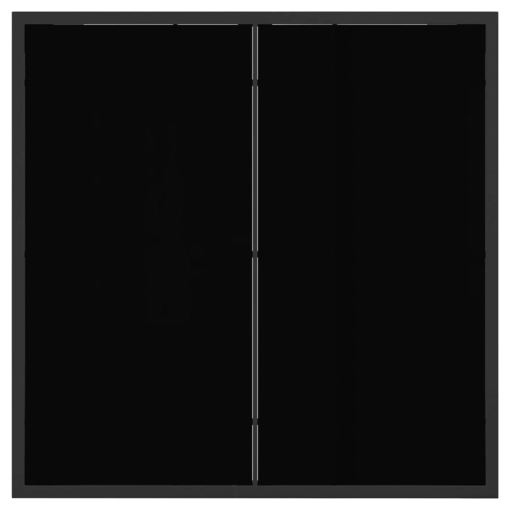 Set da Pranzo per Giardino 5 pcs Nero polyrattan 3448897
