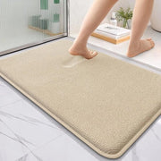 Tappeto da bagno in pile morbida - comodo e assorbente acqua - 1 pezzo - diverse colori