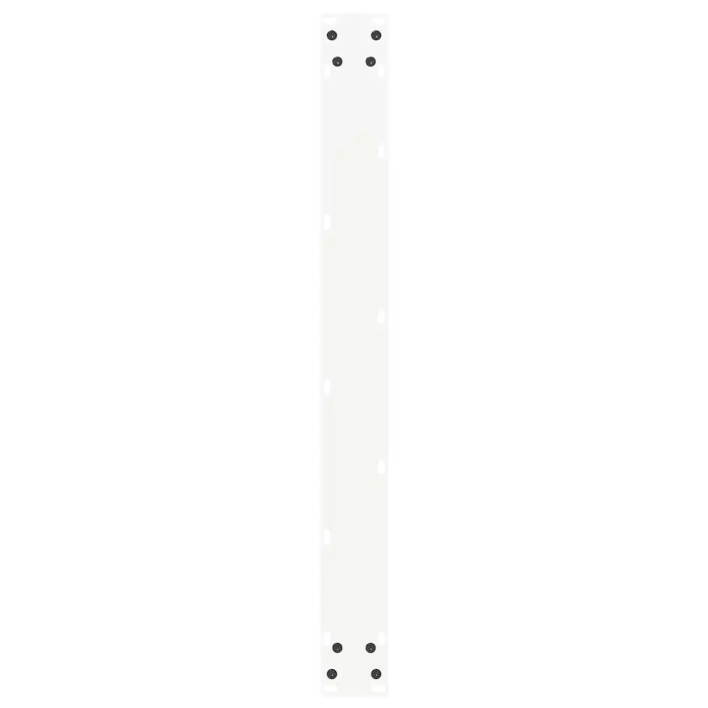 vidaXL Gambe per tavolo da pranzo a forma di U 3 pz bianche 80x(72-73) cm in acciaio