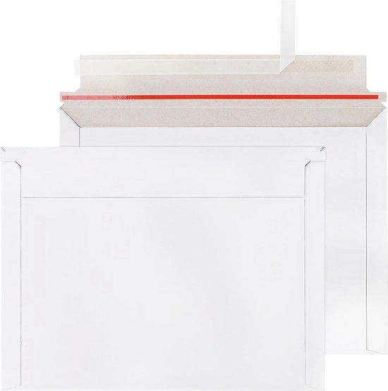 Pacchetto di 25 buste cartonizzate - 240 x 317 mm - 300 g/m² - Autoadesive - Fotogrammi - Documenti - Carte da visita - CD - Papier - Adatte per diverse applicazioni - Bianco - Peel and Seal