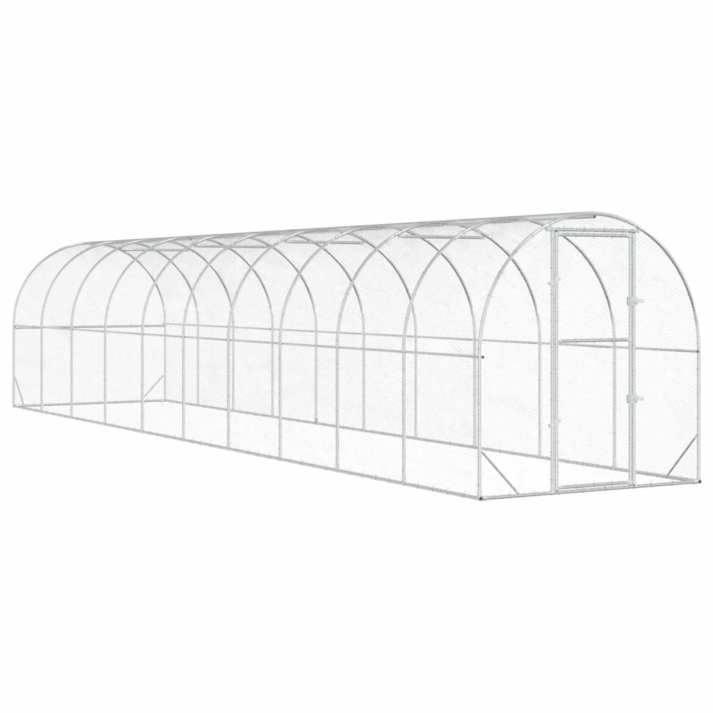 Pollaio Argento 1000 x 200 x 200 cm Acciaio zincato 3434679