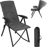 Sedile esterno pieghevole - Sedile per giardino - Sedile da campeggio pieghevole - Sedile con imbottitura respirante - 49 cm x 101 cm x 47 cm